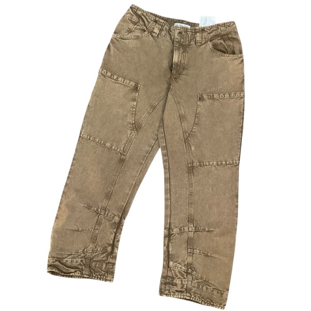 Free People Women's Supersonic Slim Cropped Pants Size 8 NWT